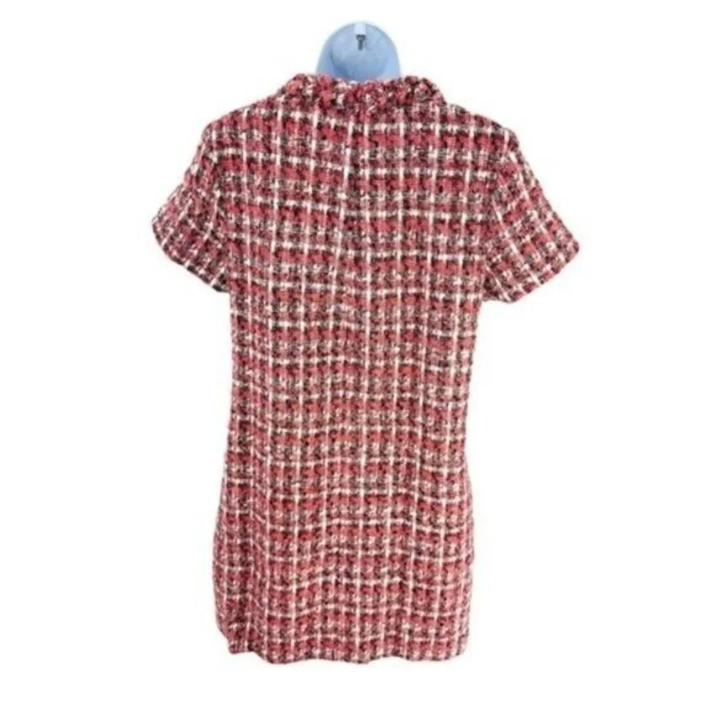 Tuckernuck NEW Magnolia Tweed Short Sleeve Crew Neck Jackie Mini Dress Size XXL - Picture 7 of 11